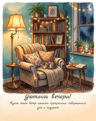 Добрый вечер! Уютного вечера! — evening cozy 10